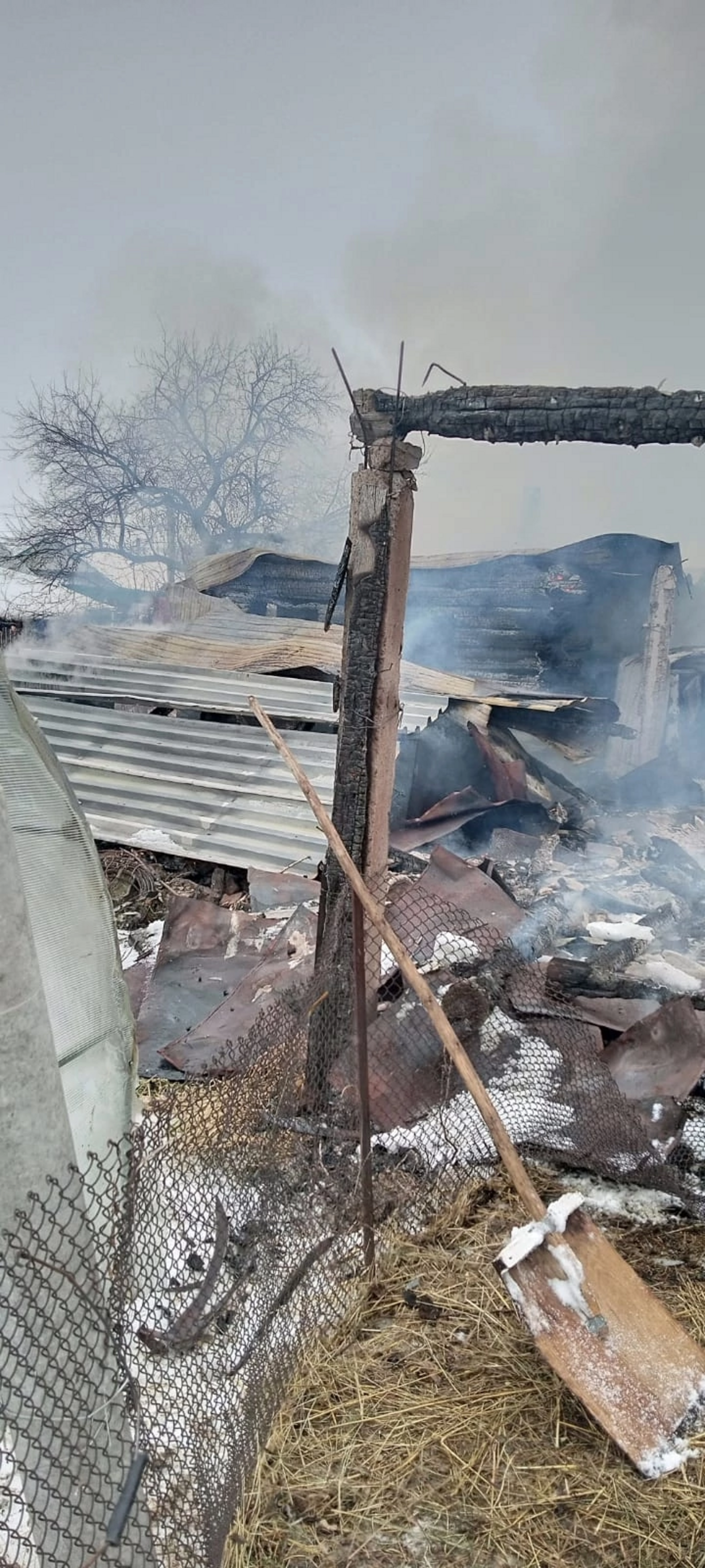 В Кигинском районе огонь уничтожил дом