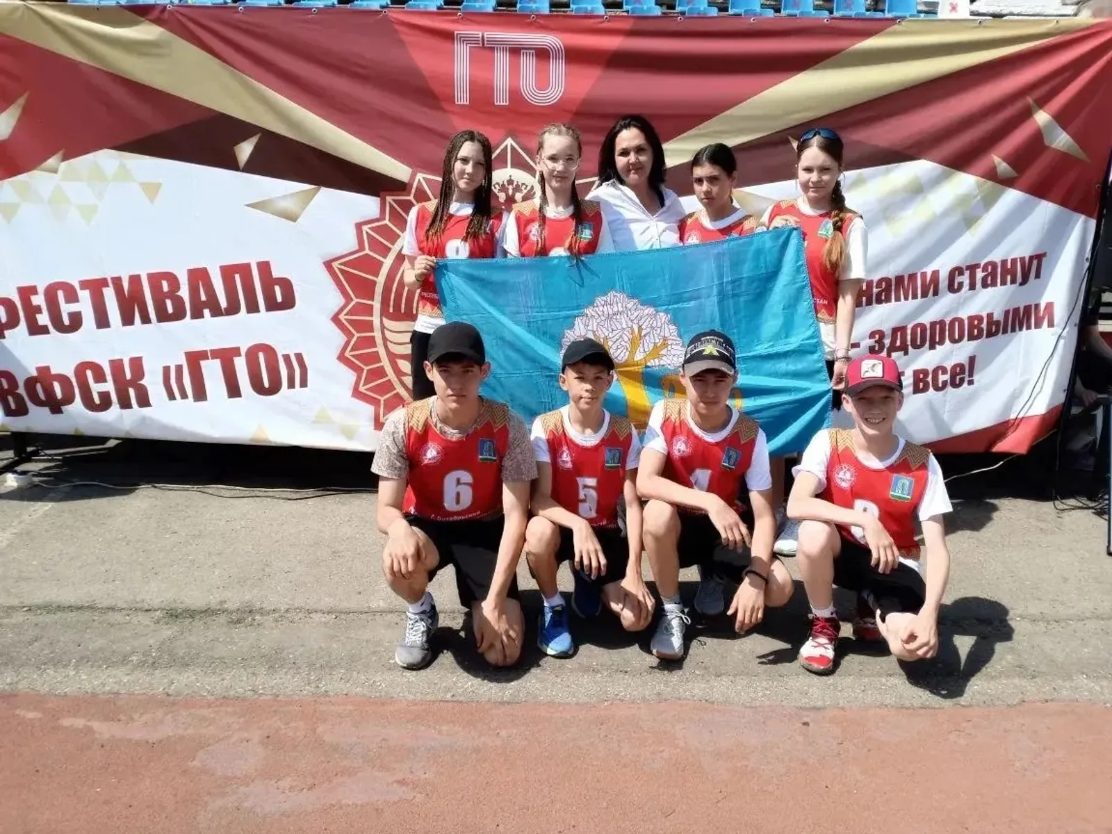 Кигинские спортсмены заняли третье место в этафете