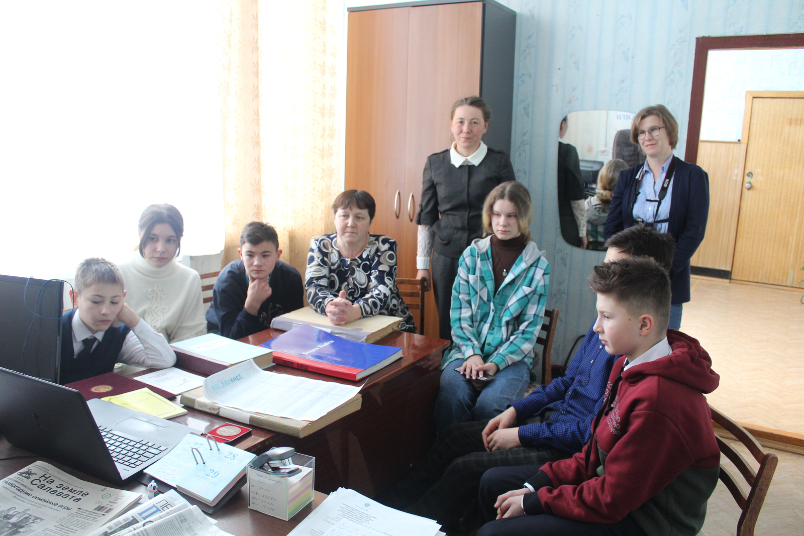 Нижнекигинские школьники с экскурсией в редакции районной газеты