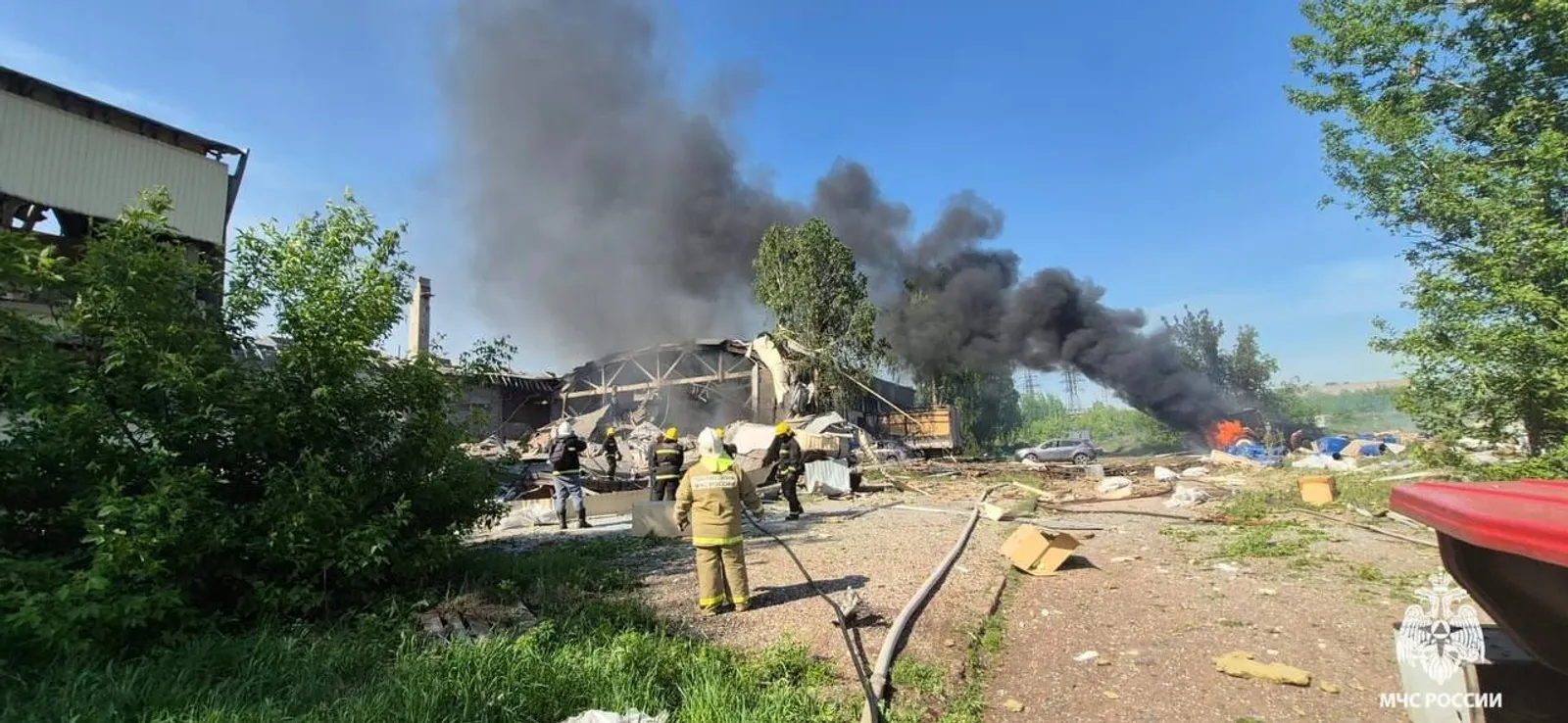 В Башкирии потушен пожар на месте ЧС
