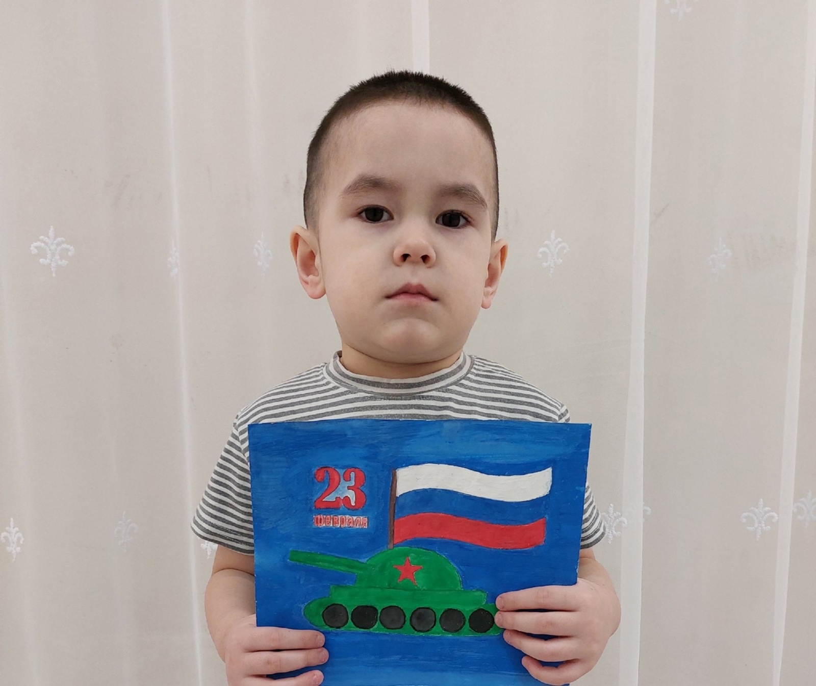 В Кигинском районе определен победитель детского  патриотического конкурса рисунков