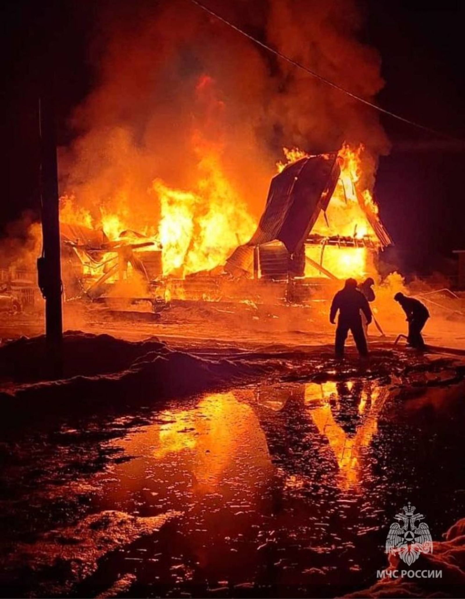 В Башкирии при пожаре пострадали пять человек