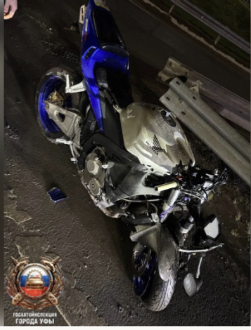 В Башкирии произошло массовое ДТП с участием мотоцикла