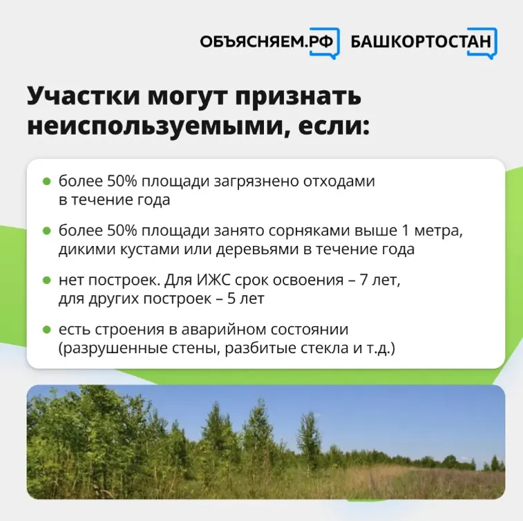 Когда земельный участок могут признать неиспользуемым