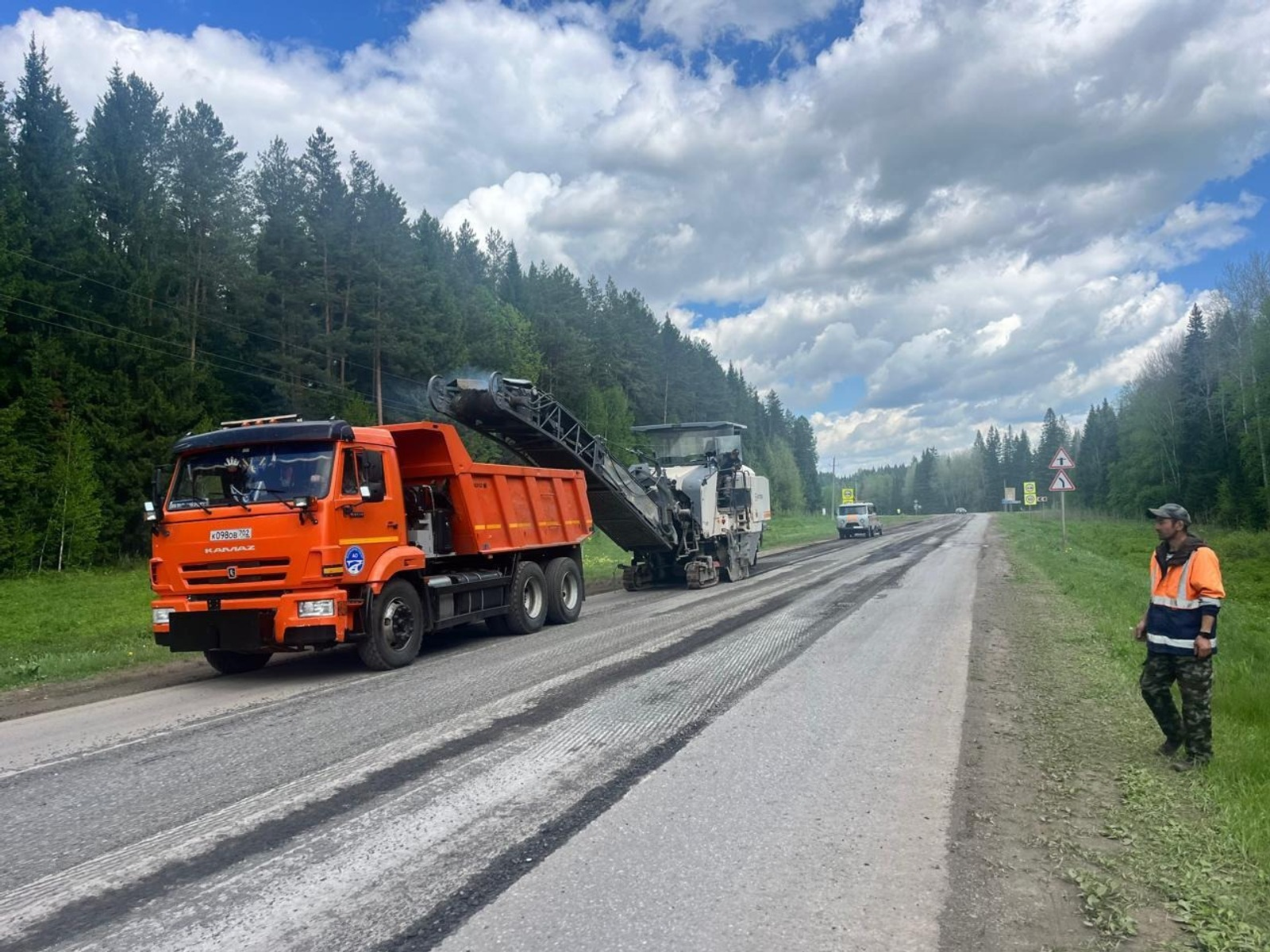 В Башкирии начался ремонт дороги Бураево – Старобалтачево – Куеда